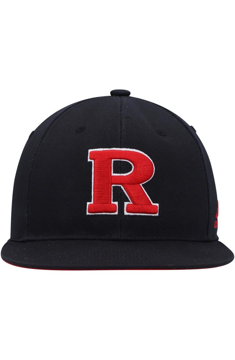 adidas Men's adidas Black Rutgers Scarlet Knights Sideline Snapback Hat, Alternate, color,