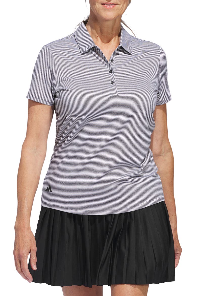 Stripe Golf Polo, Main, color, BLACK