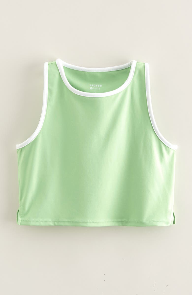 Recess Pickleball x Zella Kids' Rally Sport Tank, Main, color, Green Verde