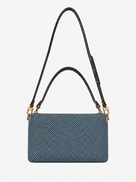 Lumine Perforated Leather Shoulder & Crossbody Bag