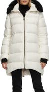GORSKI Apres-Ski Horizontal Jacket with Detachable Genuine Shearling Hood Trim