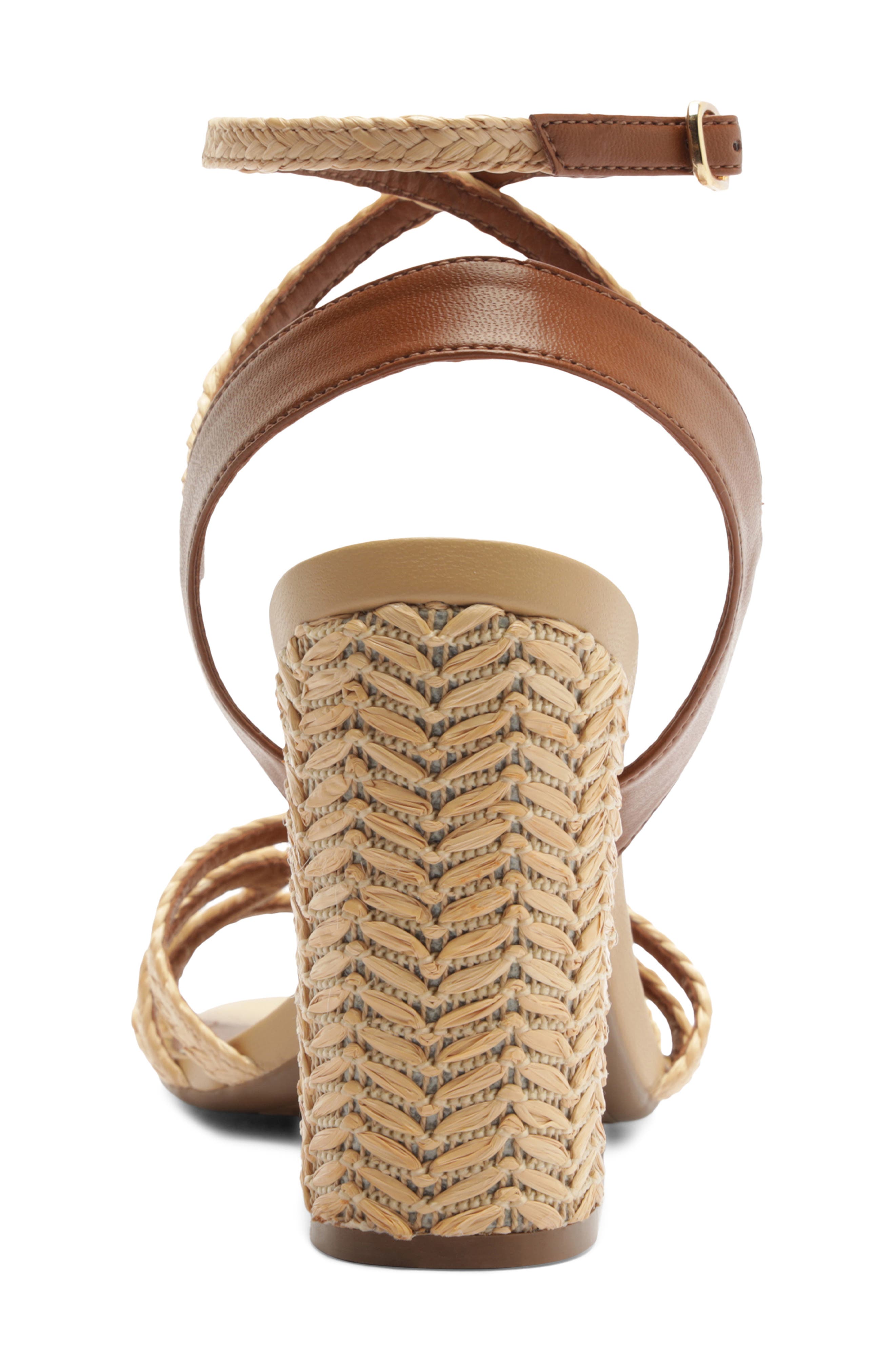 Arezzo Aria Ankle Strap Sandal, Alternate, color, Natural/ Soul Natural