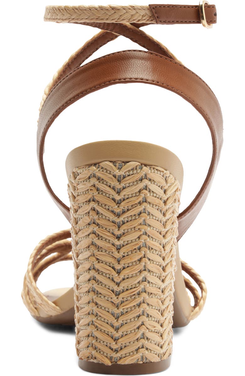 Arezzo Aria Ankle Strap Sandal, Alternate, color, Natural/ Soul Natural