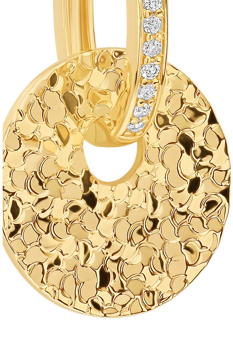Dolce Sole Textured Round Drop Huggie Hoop Earrings, Alternate, color, GOLD