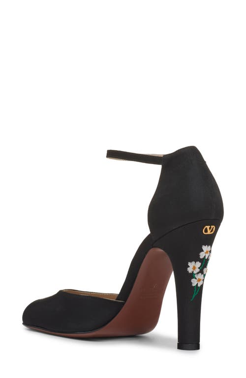 Valentino Garavani Hi Dolly Fabric Pumps With 105 Mm Floral Embroidery Woman Black 41
