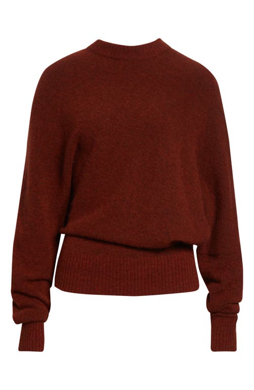Proenza Schouler Abie Boiled Wool Blend Sweater In Brown