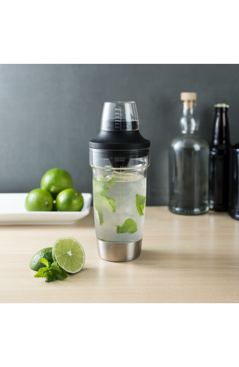 HOST 5-in-1 Cocktail Shaker, Alternate, color, Clear