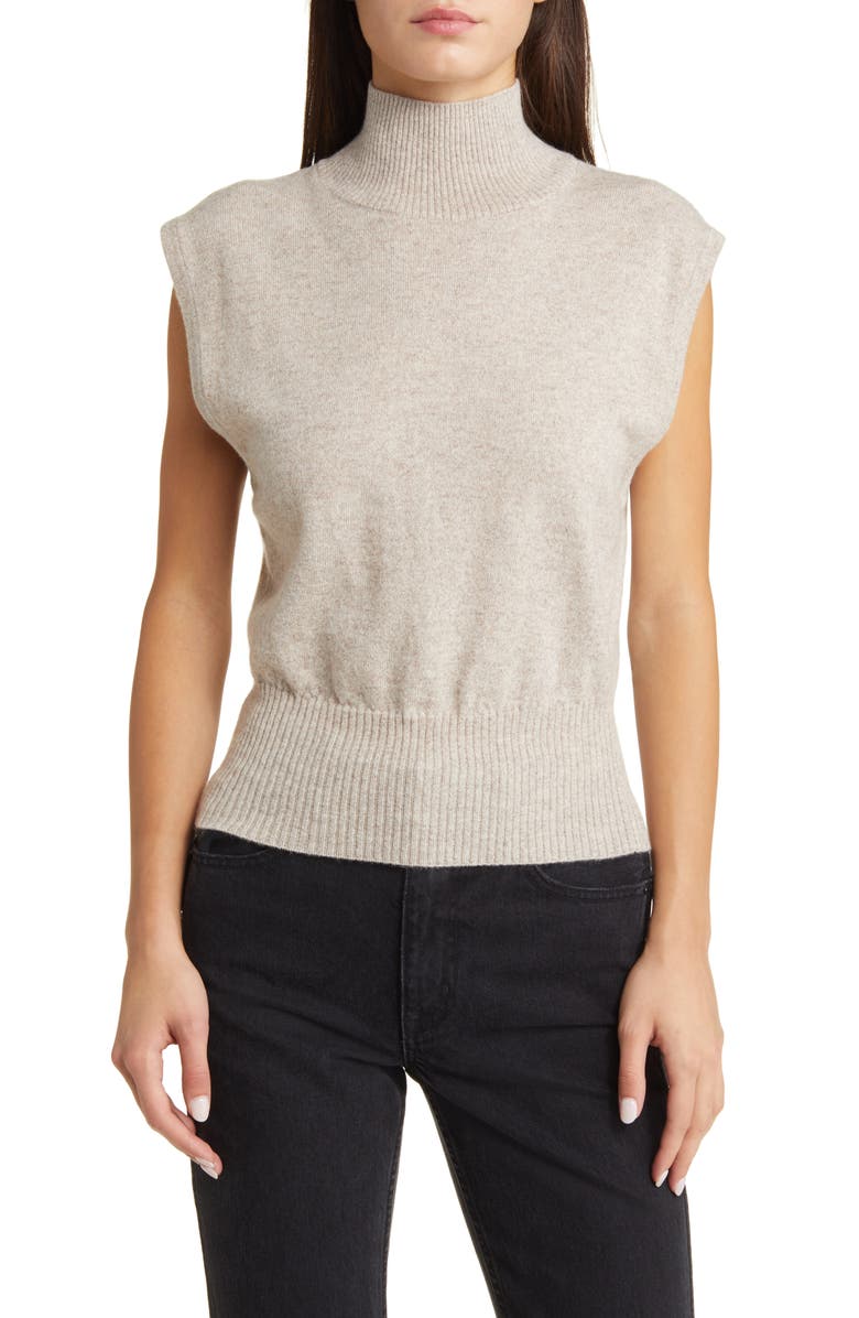 Reformation Arco Sleeveless Cashmere Sweater, Main, color,