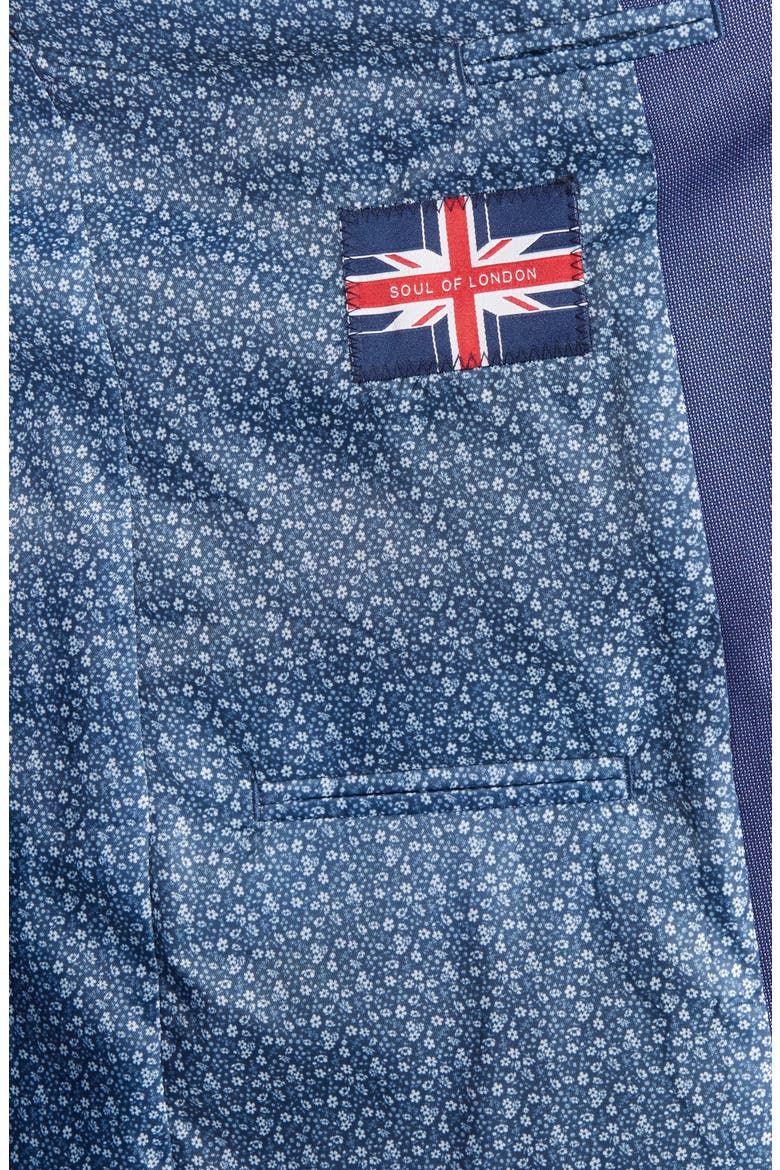 Solid Two Button Notch Lapel Slim Fit Suit, Alternate, color, NAVY