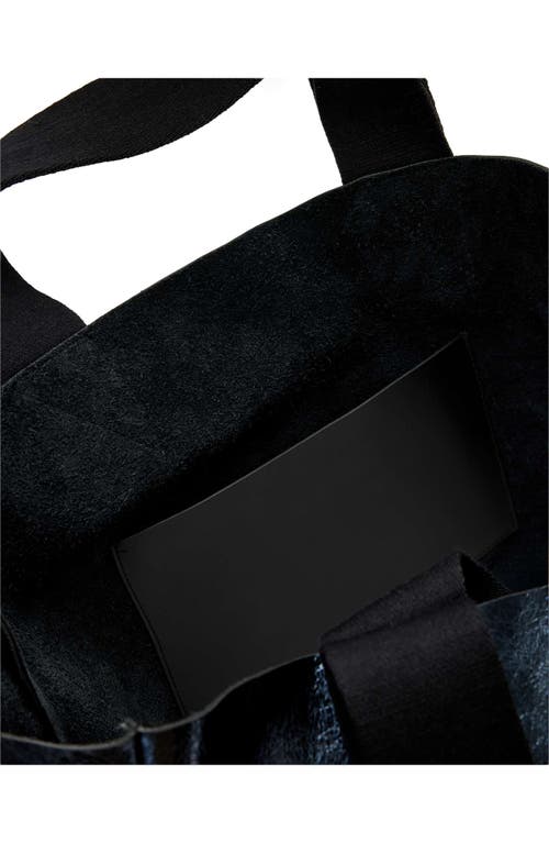 Allsaints Izzy Leather Tote In Blue