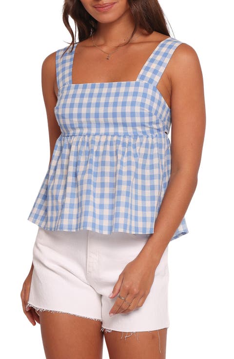 Chatham Gingham Babydoll Tank