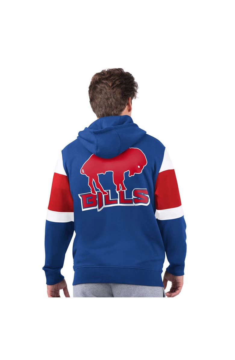 STARTER Men's Starter Royal Buffalo Bills Extreme Vintage Logo Full-Zip Hoodie, Alternate, color, Royal