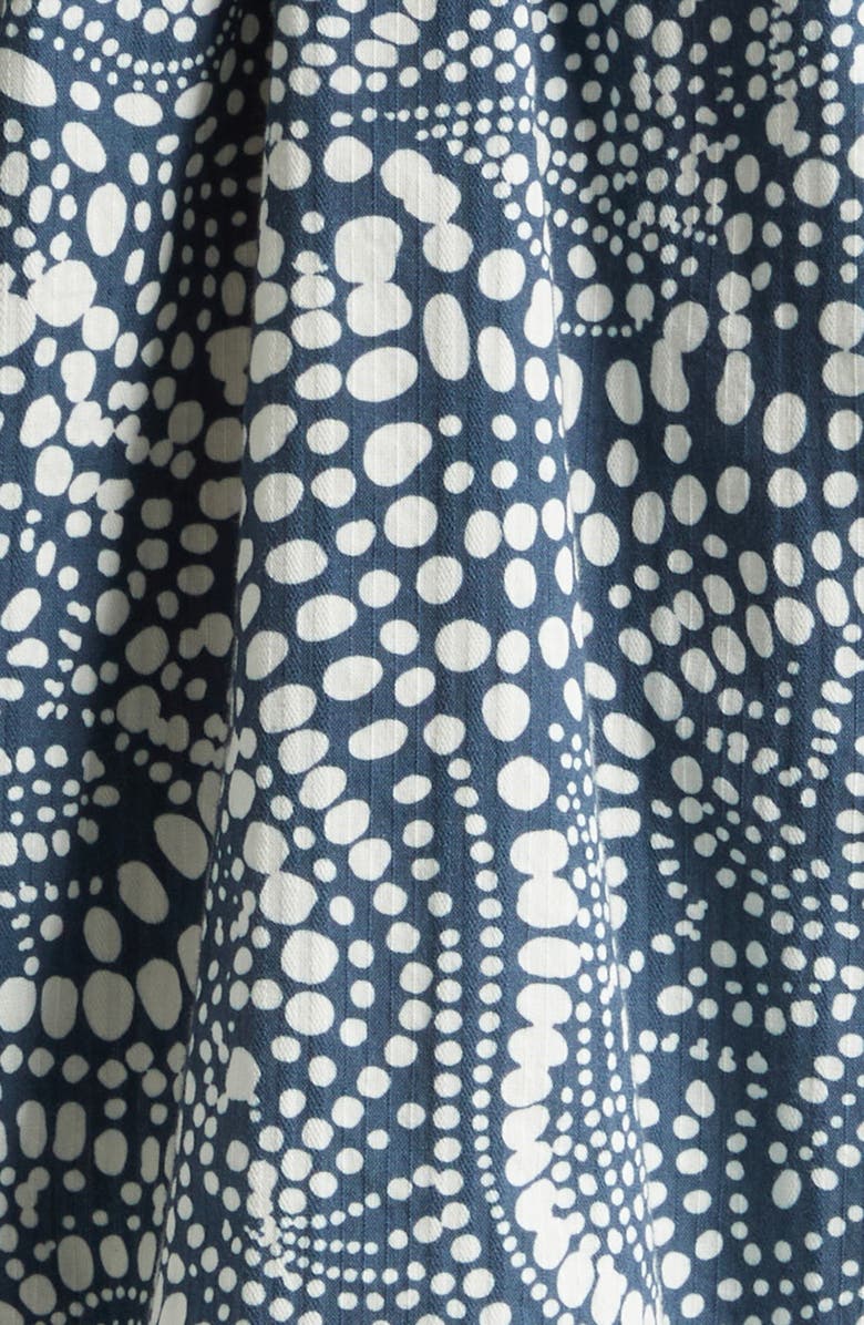 Ramy Brook Freya Cotton Button-Up Shirt, Alternate, color, Navy Dot