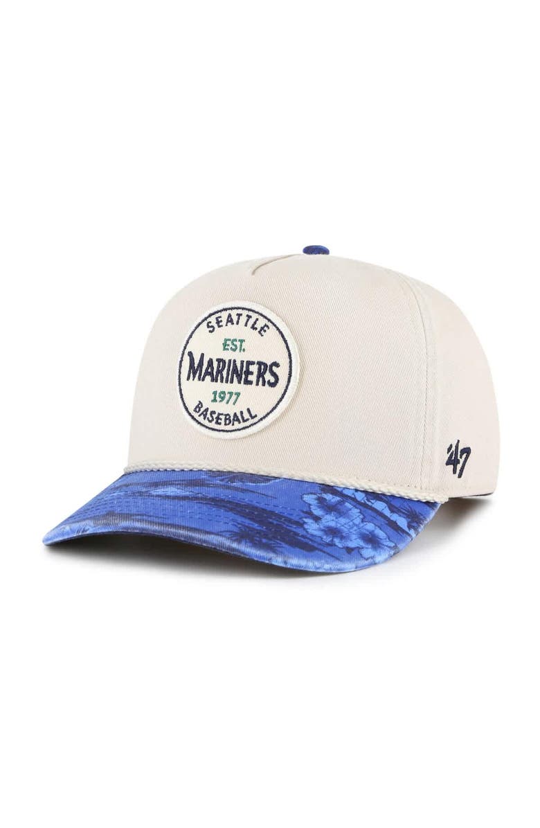 '47 Men's '47 Cream/Navy Seattle Mariners Fiji Rope Hitch Adjustable Hat, Main, color, Cream