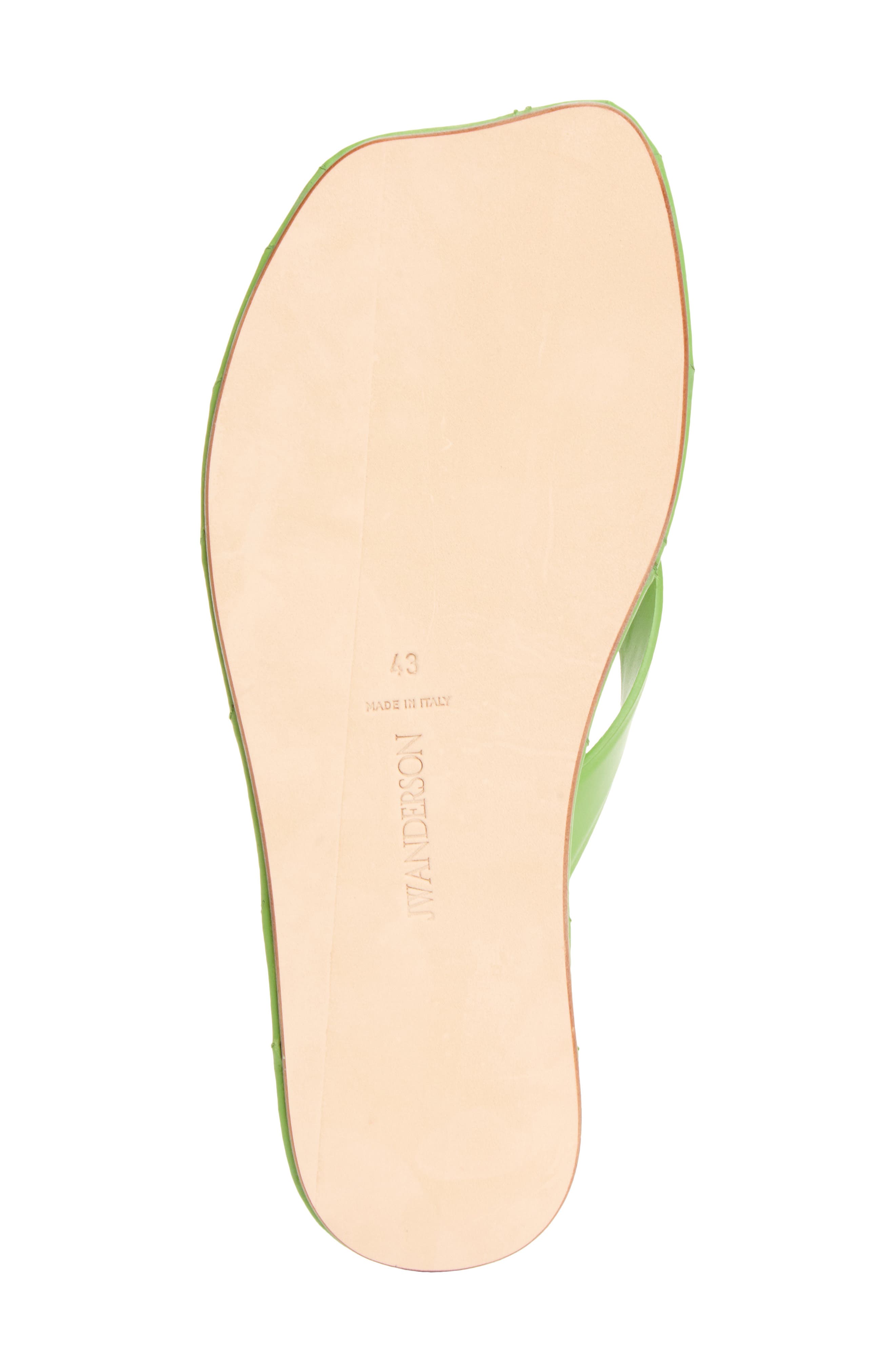 Leaf Flip Flop Sandal, Alternate, color, LIME