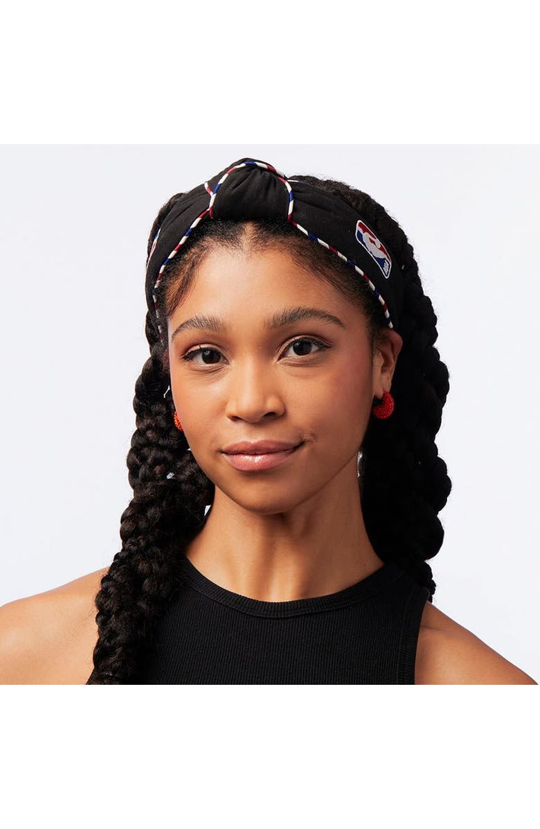 Lele Sadoughi NBA Embroidered Headband, Alternate, color, 