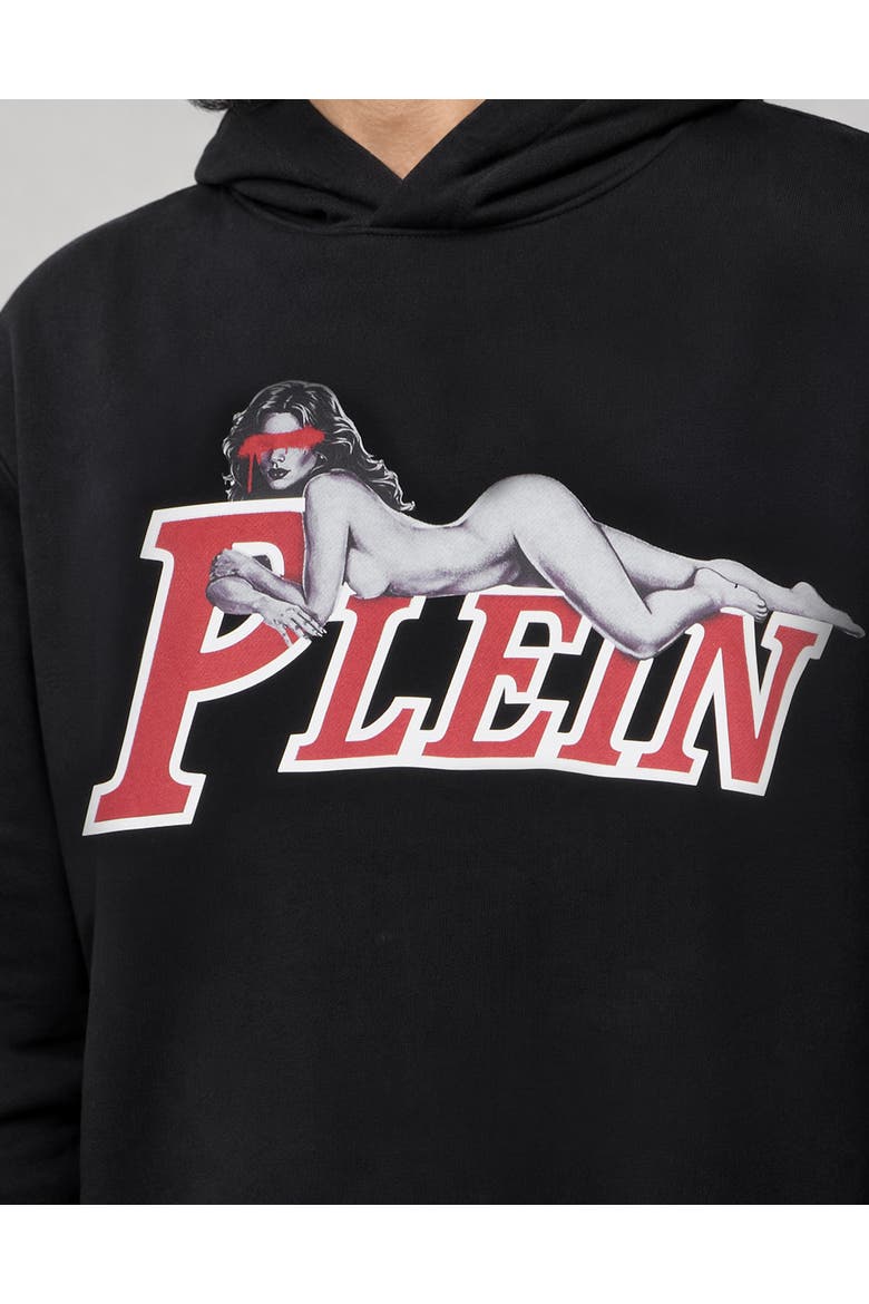 Hoodie Sweatshirt Men, Alternate, color, black