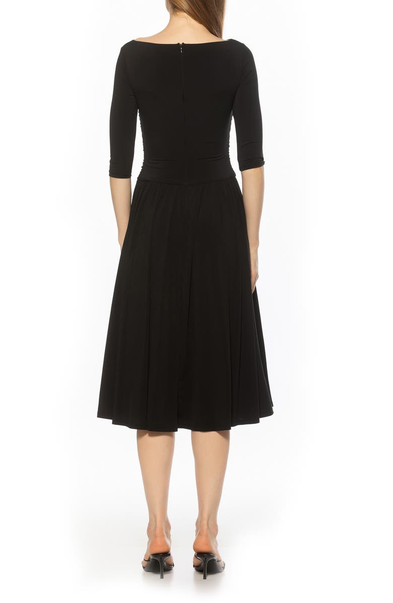 Alexia Admor Jada Fit & Flare Dress, Alternate, color, Black