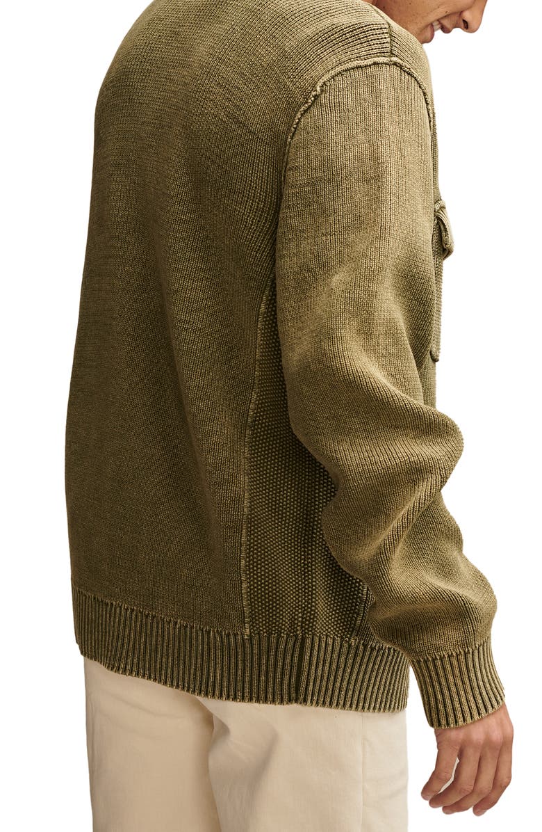 Lucky Brand Acid Wash Cotton Cardigan, Alternate, color, 