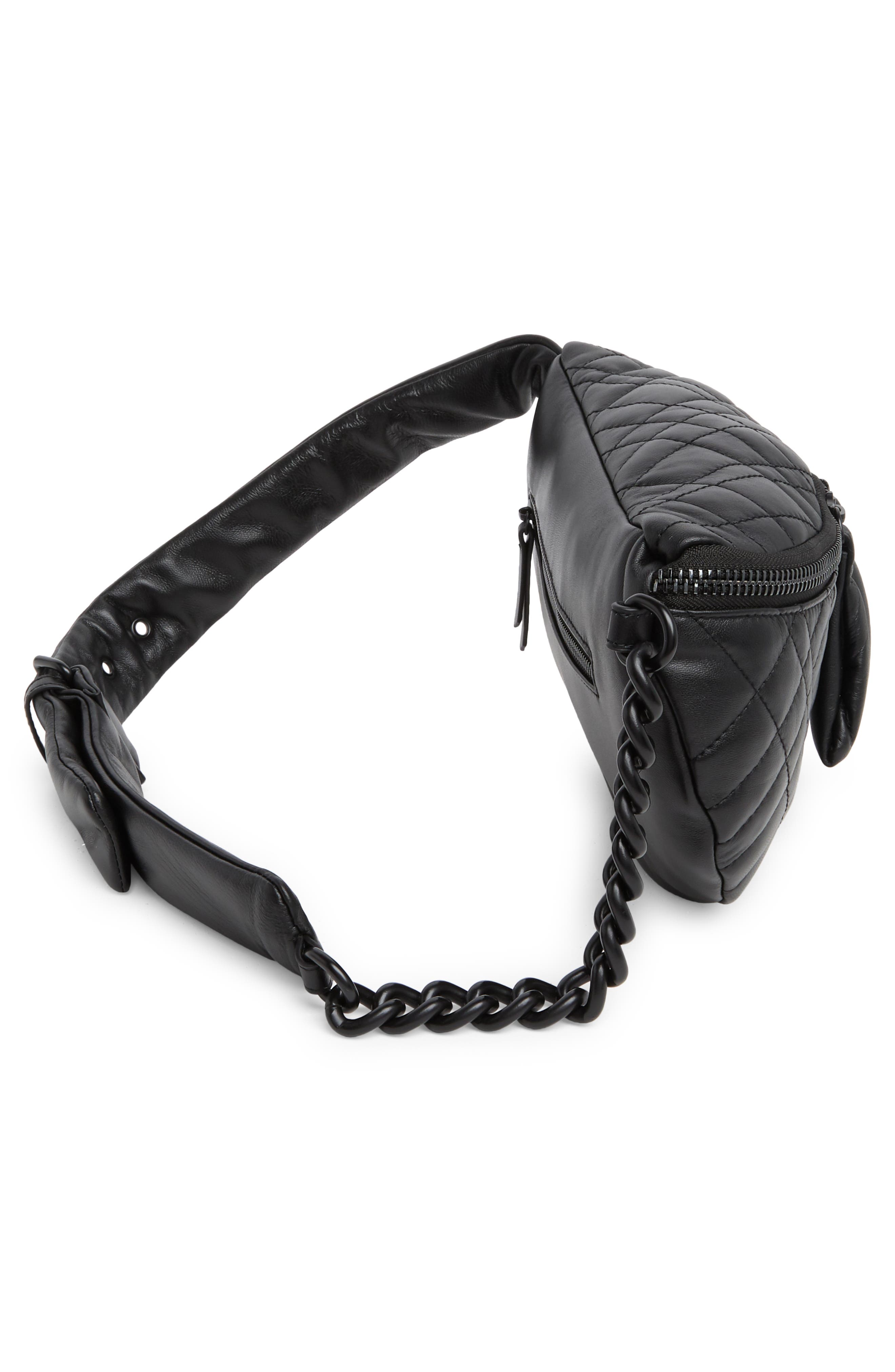 Kurt Geiger London Brixton Quilted Belt Bag, Alternate, color, 