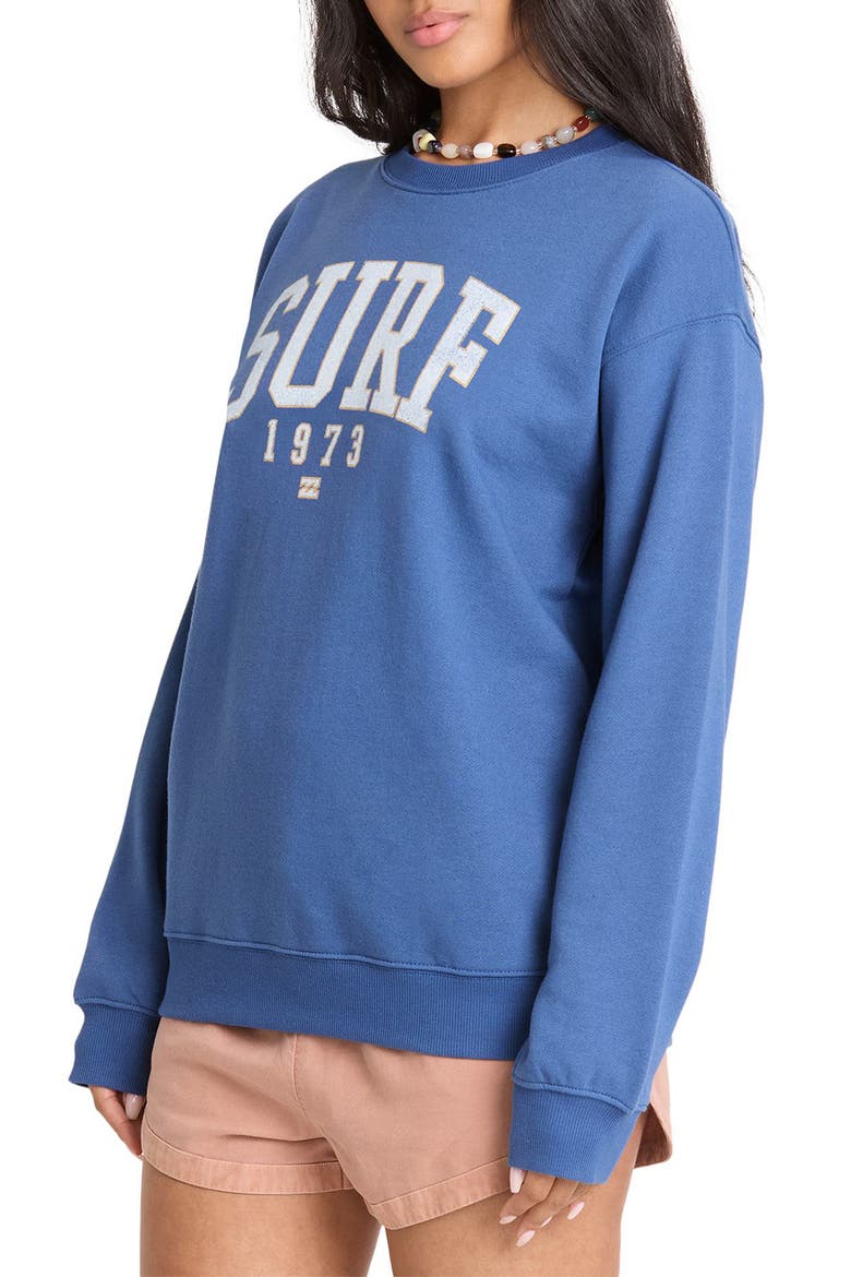 Gone Surfing Graphic Sweatshirt, Alternate, color, TRUE NAVY