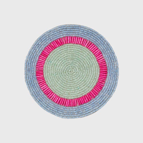 Joanna Buchanan Hand Beaded Coasters In Multi