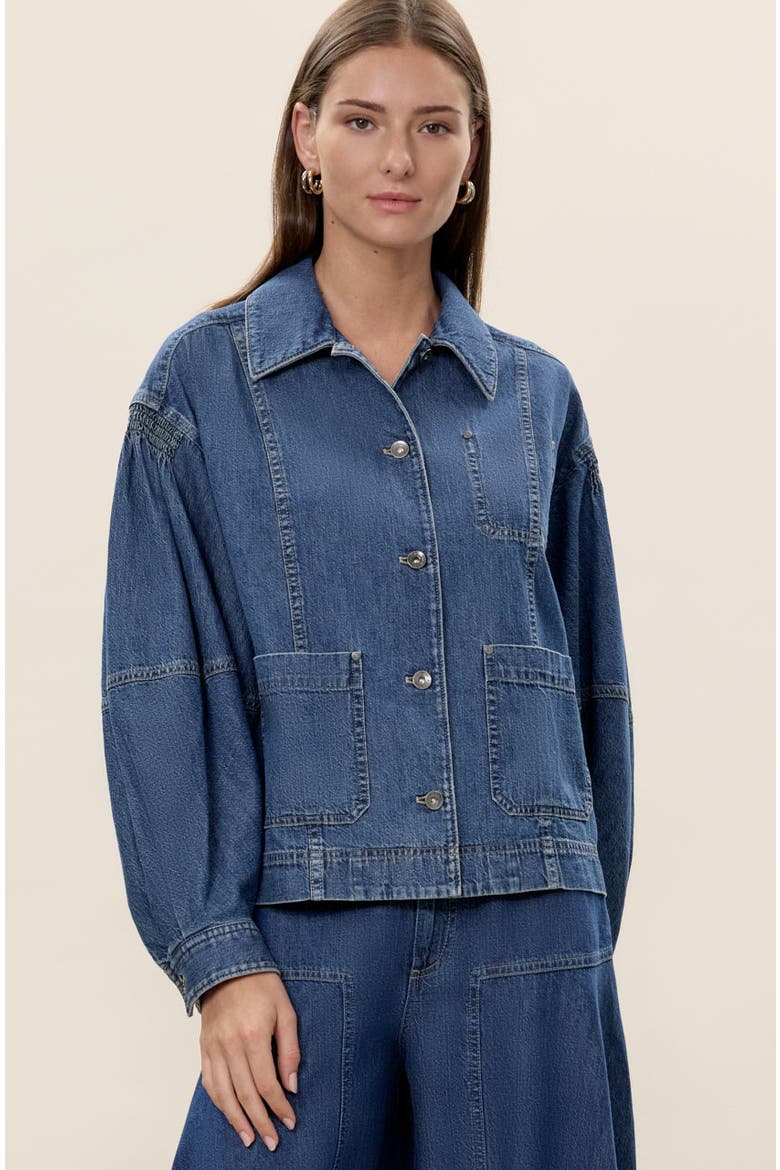 Edith Shirt Jacket, Main, color, Edith Indigo