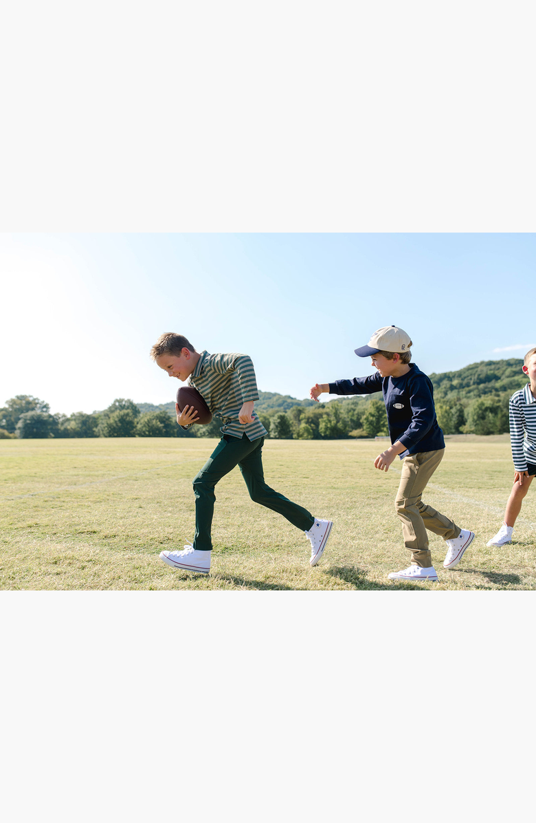 Little Paper Kids Football Long Sleeve Pocket Tee, Alternate, color, Navy Football