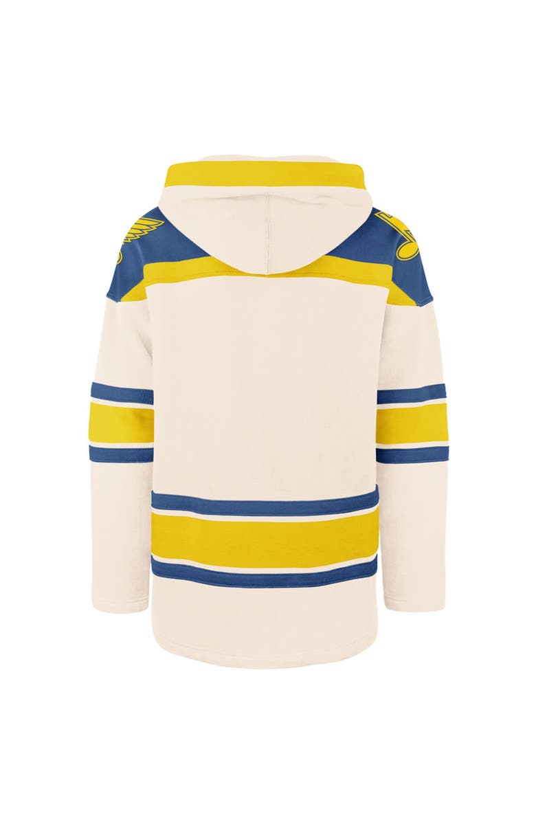 '47 Men's '47  Cream St. Louis Blues 2025 NHL Winter Classic Superior Lacer Pullover Hoodie, Alternate, color, 