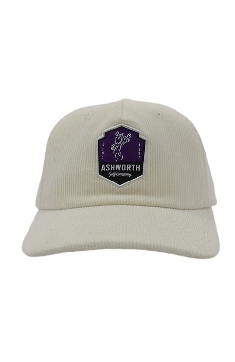 Wide Wale Cord Woven Label Patch Cap