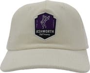 ASHWORTH GOLF Wide Wale Cord Woven Label Patch Cap