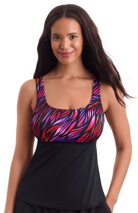 Scoopneck Chlorine Resistant Tankini Swimsuit Top