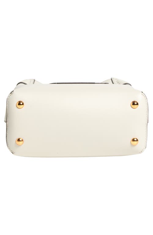Etro Extra Small Libra Leather Crossbody Bag In Bianco Latte