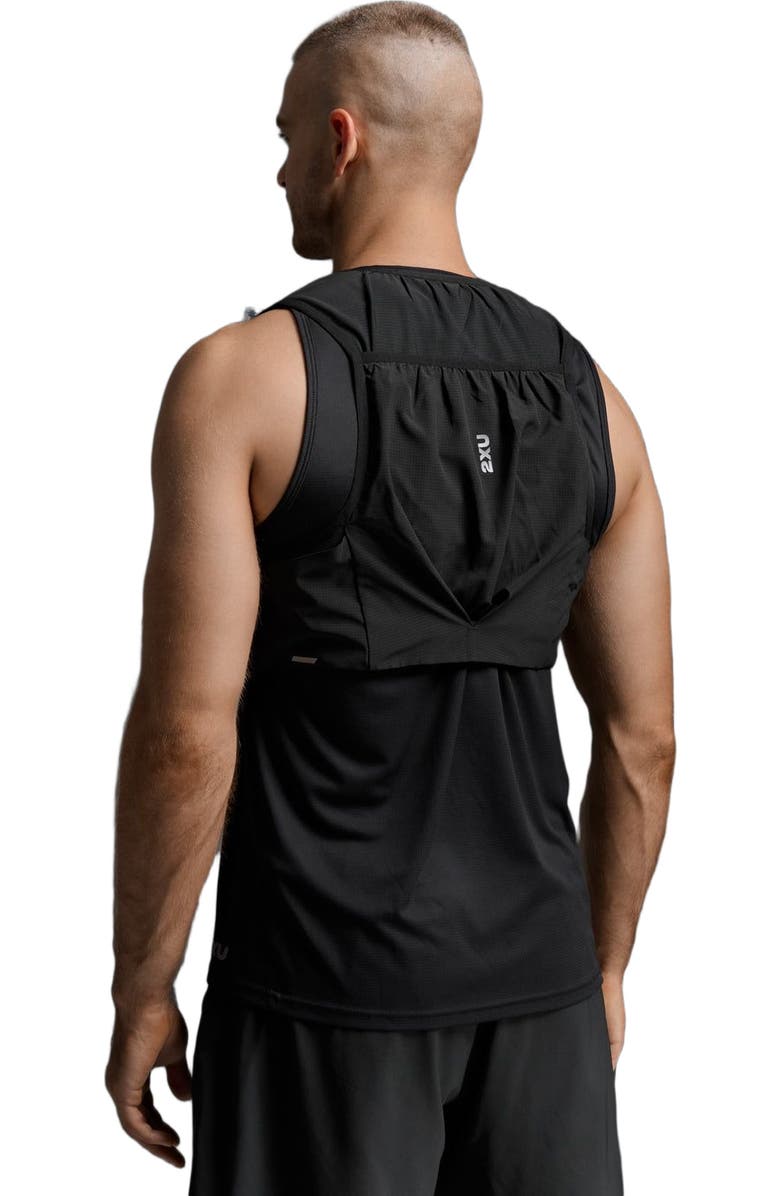 2XU Run Hydration Vest, Alternate, color, Black/Silver Reflective