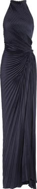 A.L.C. Romy Pleated Halter Gown