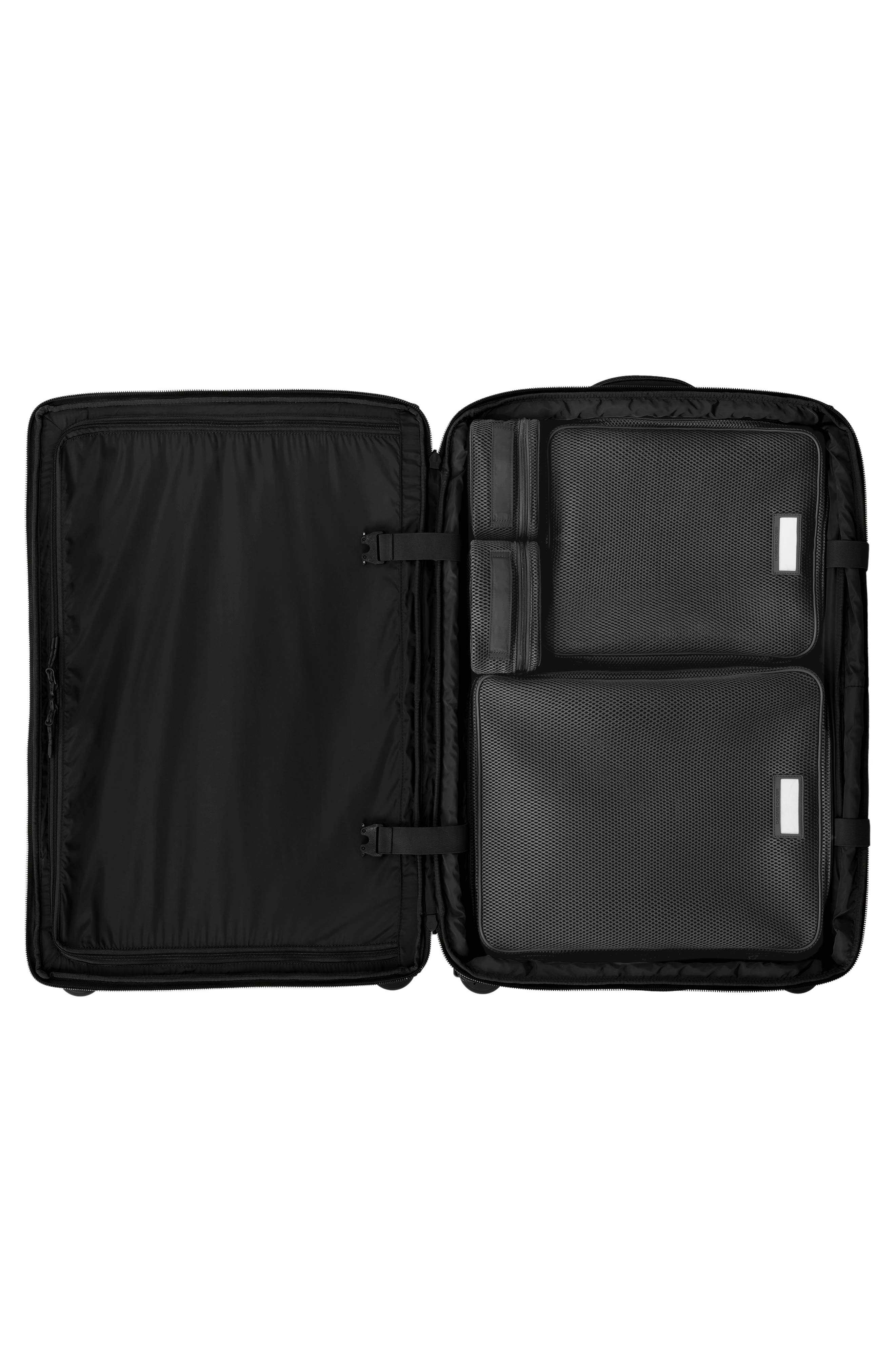 Dagne Dover Sydney Checked Rolling Luggage, Alternate, color, Onyx