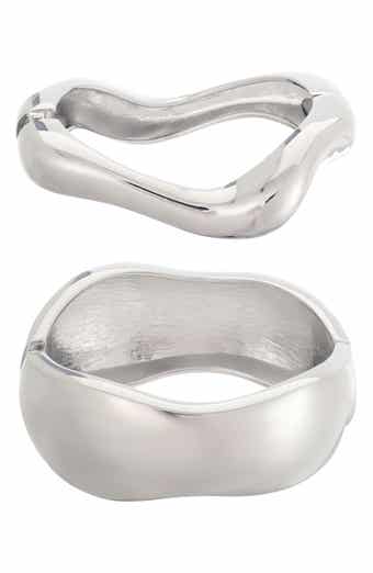 2-Piece Chunky Cuff Bracelet Set