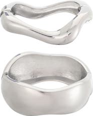 Adornia 2-Piece Chunky Cuff Set