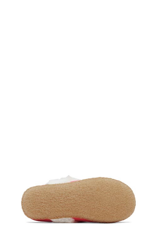Sorel Kids' Nakiska Ii Faux Fur Slide Slipper In Pink