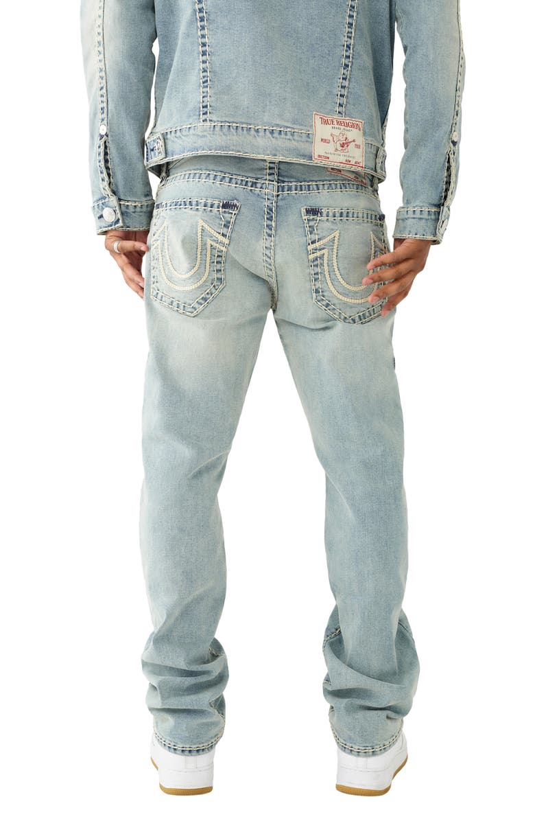 True Religion Brand Jeans Ricky Super T Rope Stitch Straight Leg Jeans, Alternate, color,