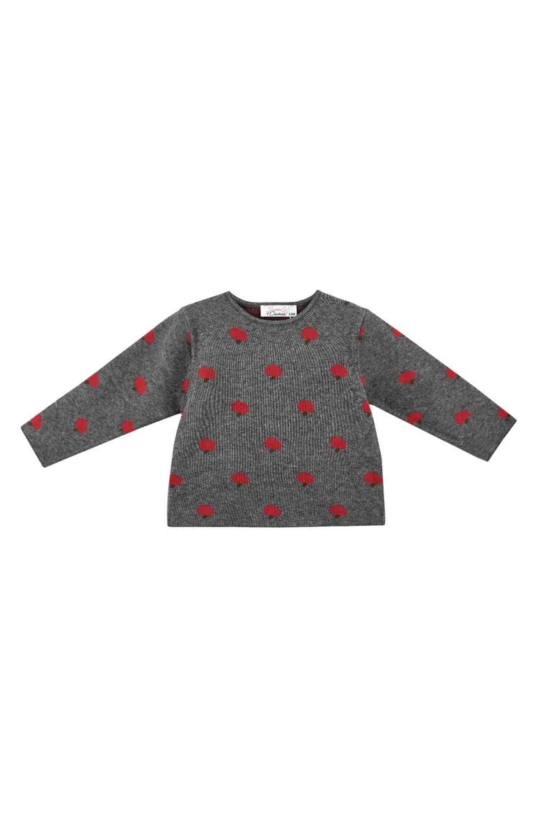 Sweet Cactus Apple Knit Outfit Set, Alternate, color, Grey