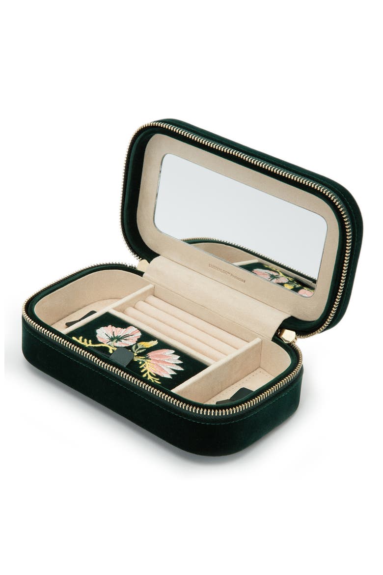 Zoe Travel Zip Case, Alternate, color, FOREST GREEN