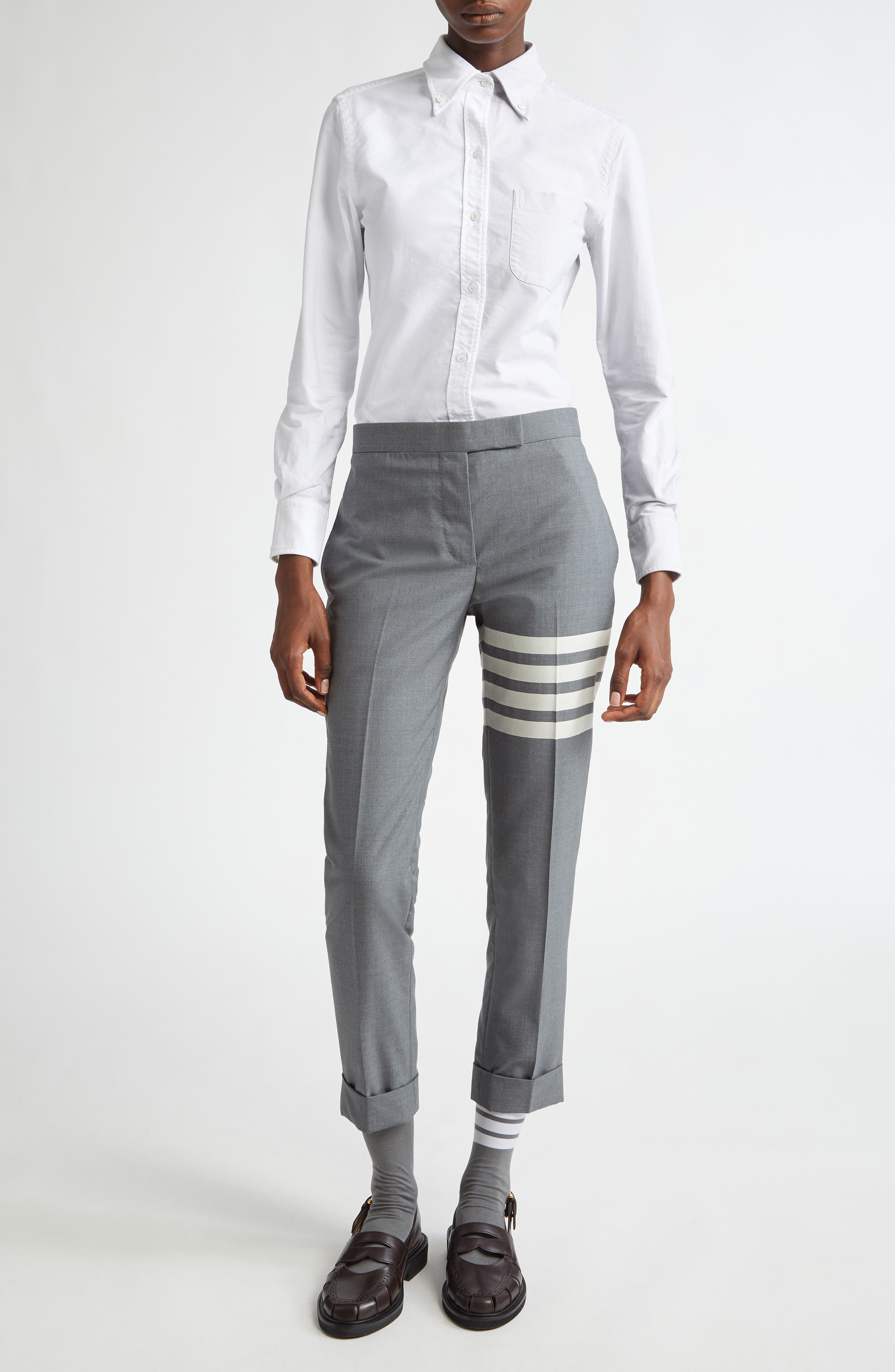 Two-Tone Cotton Button-Down Shirt - image 2