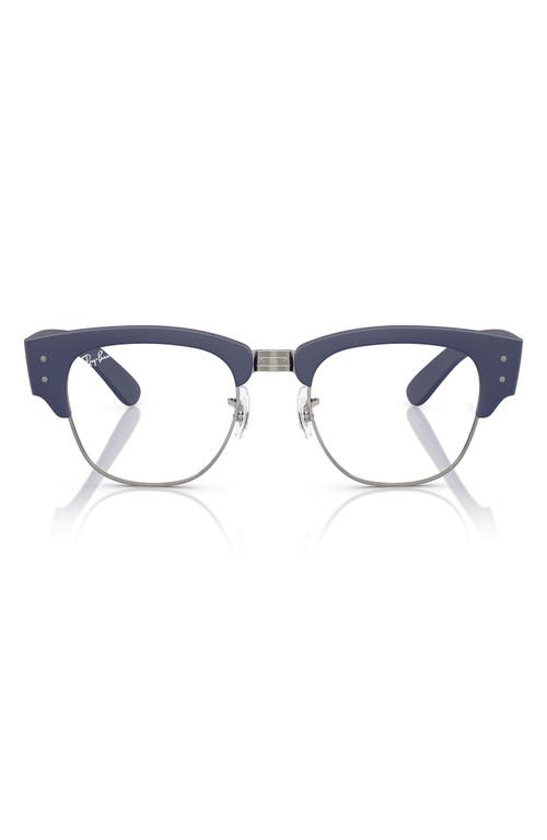 Ray Ban Ray-ban 52mm Square Optical Glasses In Blue
