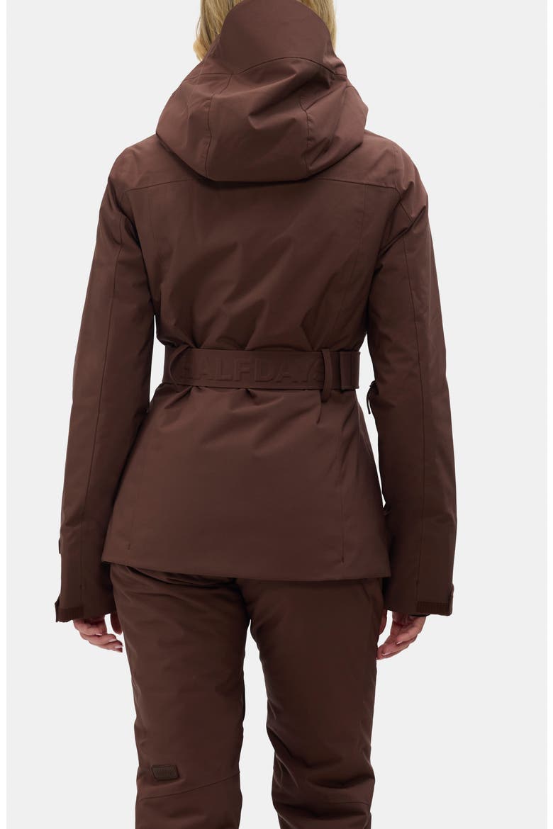 Aston Belted Ski Jacket, Alternate, color, SPIKED COCOA