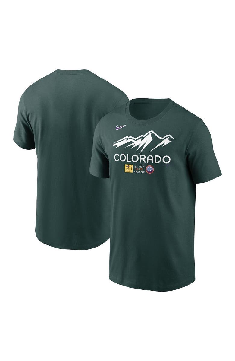 Nike Men's Nike Green Colorado Rockies City Connect Wordmark T-Shirt, Alternate, color, 