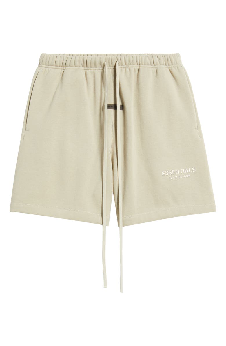 Fear of God Essentials Fleece Soccer Shorts, Alternate, color, Abbey Stone