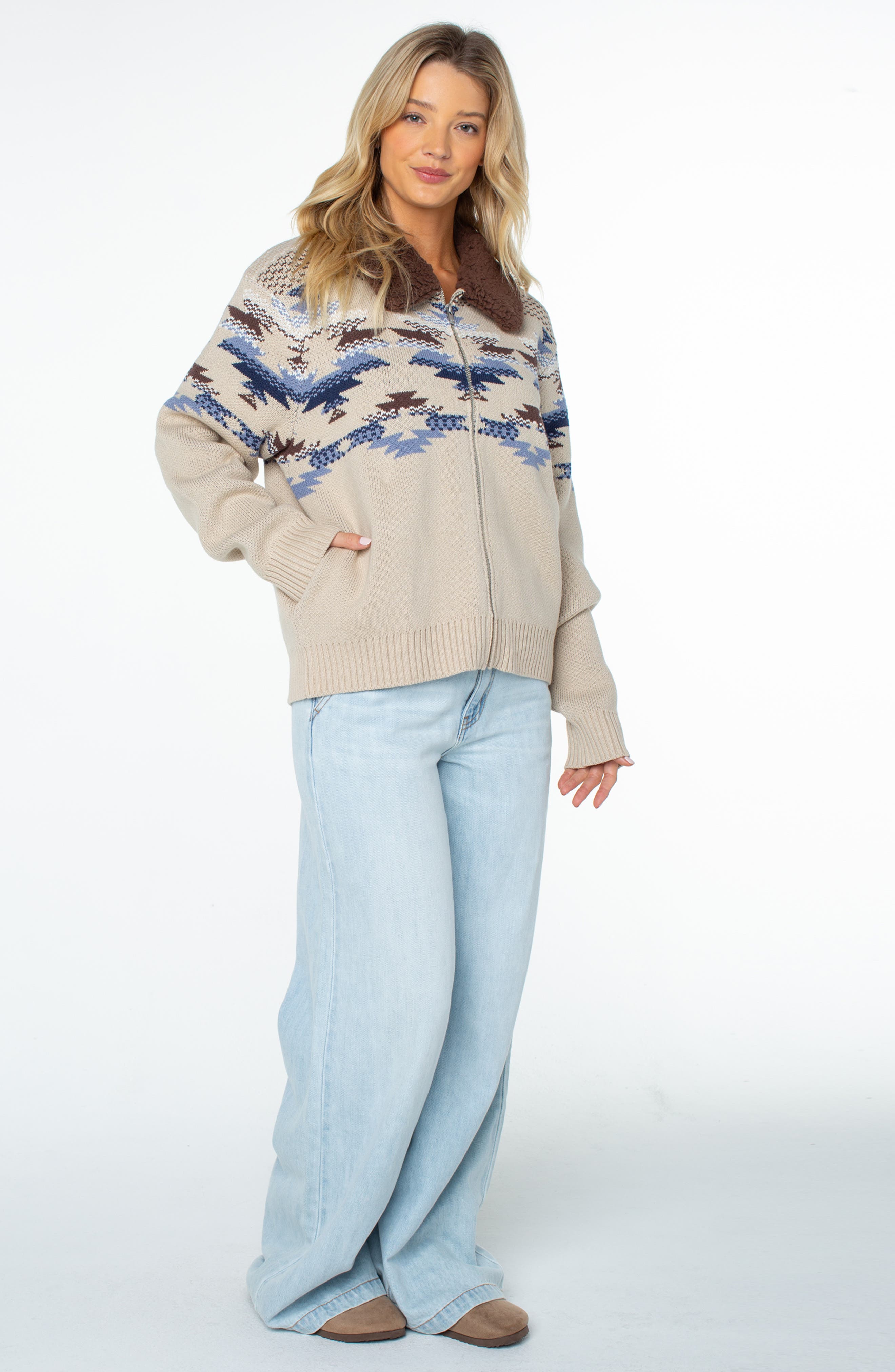 Roxy Wildwood Zip Sweater (Women) | Nordstrom