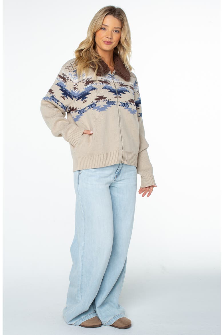 Wildwood Zip Sweater, Alternate, color, DOESKIN