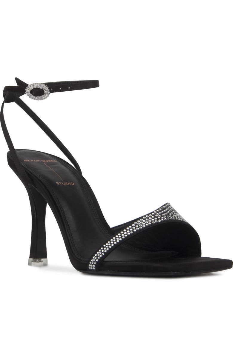 BLACK SUEDE STUDIO Jordan Ankle Strap Sandal, Main, color,